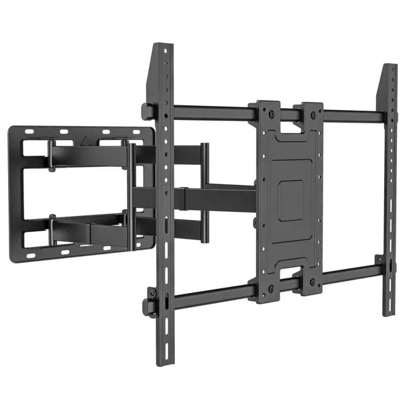 Techly sieninis laikiklis 55-100 colių televizoriui, pilnas judesys, 300x300 mm – 900x600 mm, 0-7°, 120°, plienas, juodas