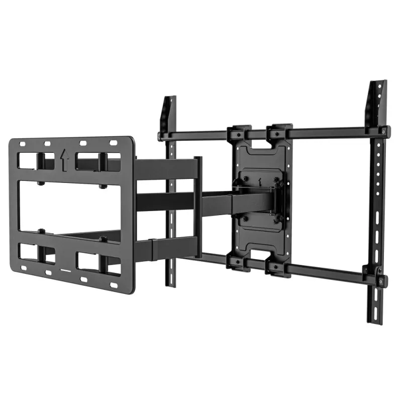 Techly sieninis laikiklis 55-100 colių televizoriui, pilnas judesys, 300x300 mm – 900x600 mm, 0-7°, 120°, plienas, juodas