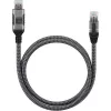 Techly ICOC U3A-RJ45-075 tinklo kabelis 7,5 m Cat6 F/UTP (FTP) sidabrinis, juodas