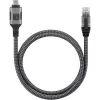 Techly ICOC U3C-RJ45-020 tinklo kabelis sidabrinis, juodas 2 m Cat6 F/UTP (FTP)