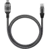 Techly ICOC U3C-RJ45-050 tinklo kabelis 5 m Cat6 F/UTP (FTP) sidabrinis, juodas
