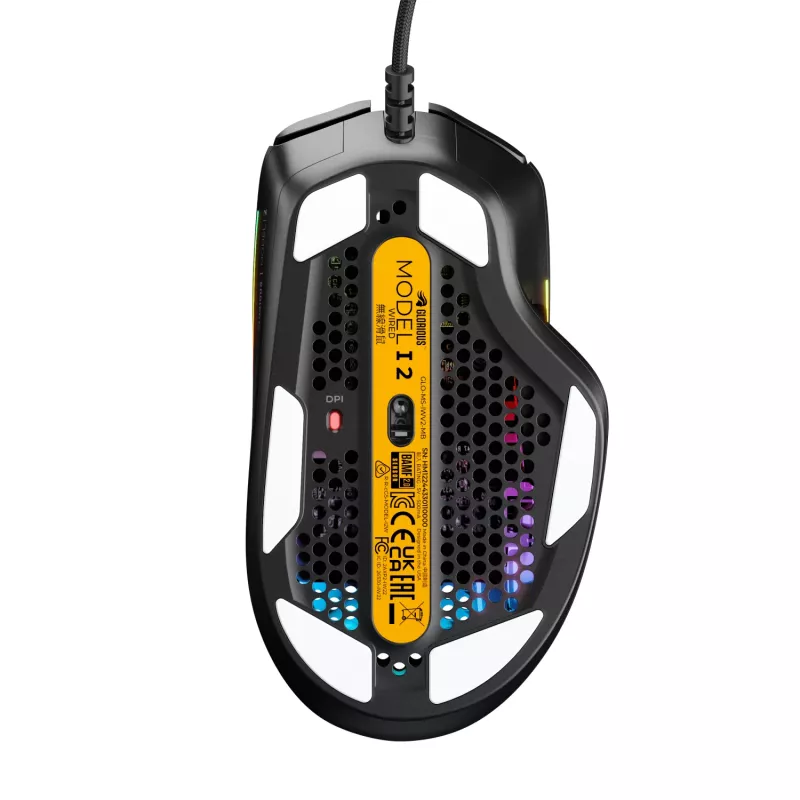 Glorious Gaming Model I 2 Wired - juoda, dešinei rankai, optinė, USB Type-A, 26000 DPI