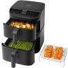 Karšto oro gruzdintuvė Cosori Turbo Tower Double 10.8 L 2630 W Juoda