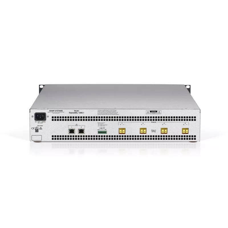 Biamp Tesira XEL 1200.1 4 kanalų 1200W stiprintuvas (vienas asimetrinis blokas)