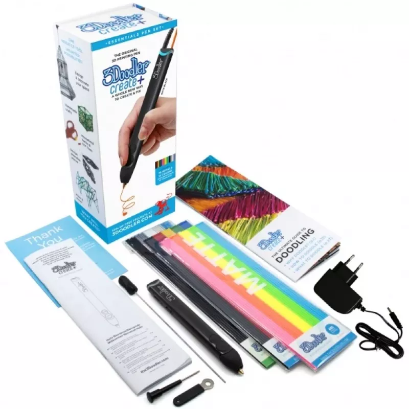 3Doodler FILAMENT 75 vnt ABS 3 SPALVOS AB-MONO-75 Juoda, Sidabrinė, Balta 2 g