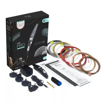 3D rašiklis 3Doodler Pro III rinkinys, juodas