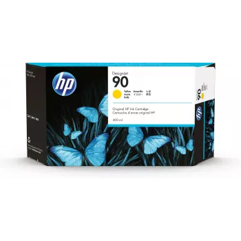 HP 90 400 ml geltona DesignJet rašalo kasetė, HP DesignJet 4000/4500 serijos spausdintuvams