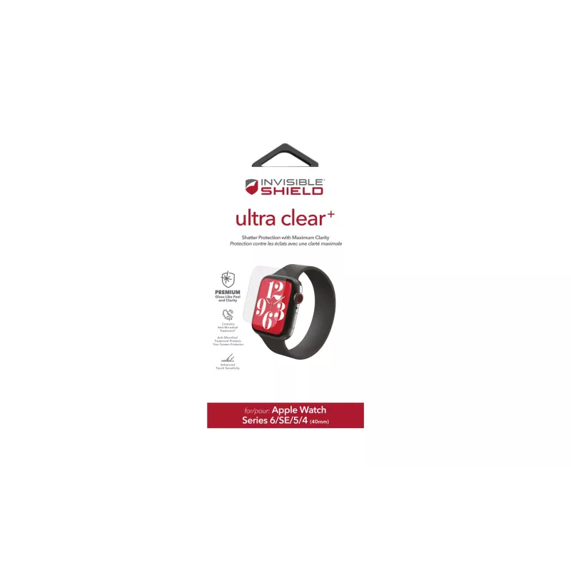 ZAGG InvisibleShield Ultra Clear+ apsauginis stikliukas Apple Watch Series 4/5/6/SE 40mm