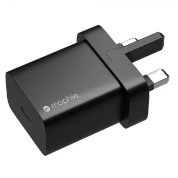mophie sieninis adapteris USB-C 20W juodas (JK kištukas)