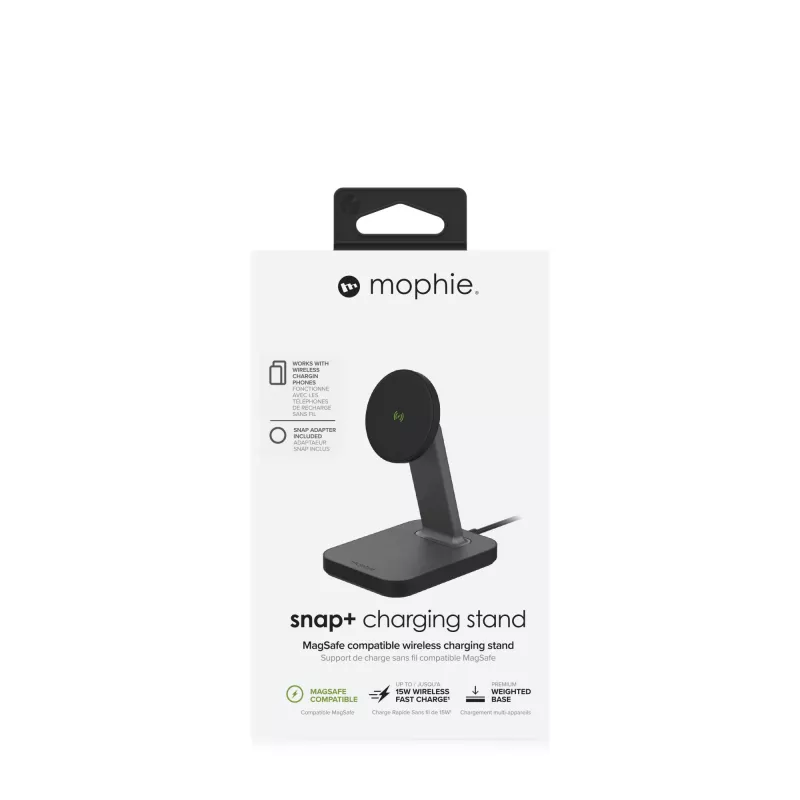 mophie snap+ belaidžio įkrovimo stovas Black-ROC-EU