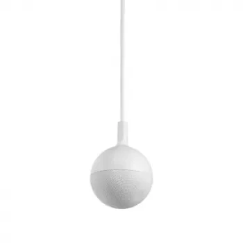 Vaddio EasyIP CeilingMIC D (balta) – Dante versija, konferencinis mikrofonas, 0,02 % THD, laidinis, baltas, montuojamas į lubas, 4,6 m