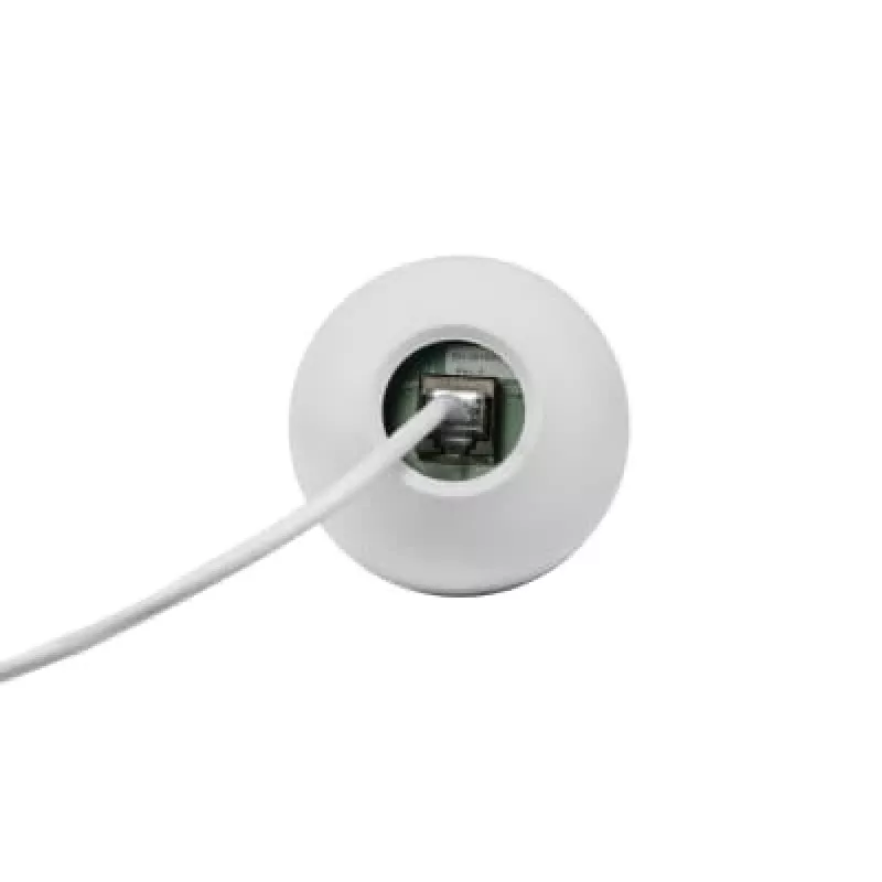 Vaddio EasyIP CeilingMIC D (balta) – Dante versija, konferencinis mikrofonas, 0,02 % THD, laidinis, baltas, montuojamas į lubas, 4,6 m