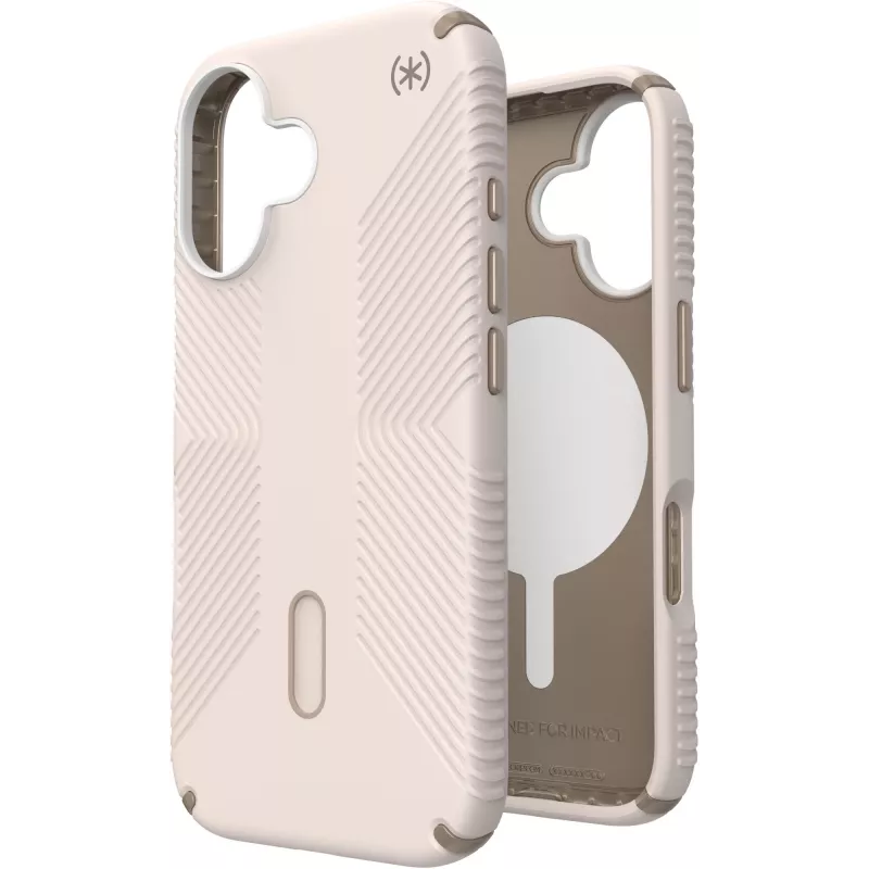 Speck Presidio2 Grip + ClickLock Apple iPhone 16 Bleached Bone - su Microban