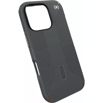 Speck Presidio2 Grip + ClickLock Apple iPhone 16 Pro anglies pilka su Microban