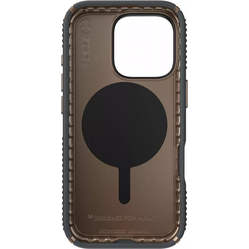 Speck Presidio2 Grip + ClickLock Apple iPhone 16 Pro anglies pilka su Microban