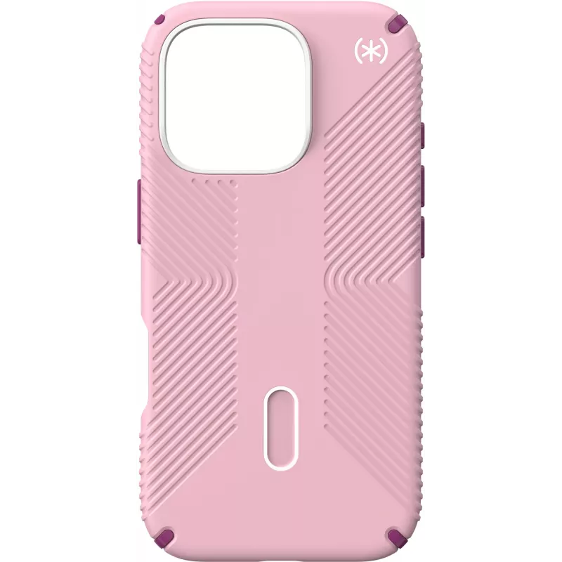 Speck Presidio2 Grip + ClickLock dėklas Apple iPhone 16 Pro Wednesday Pink su Microban