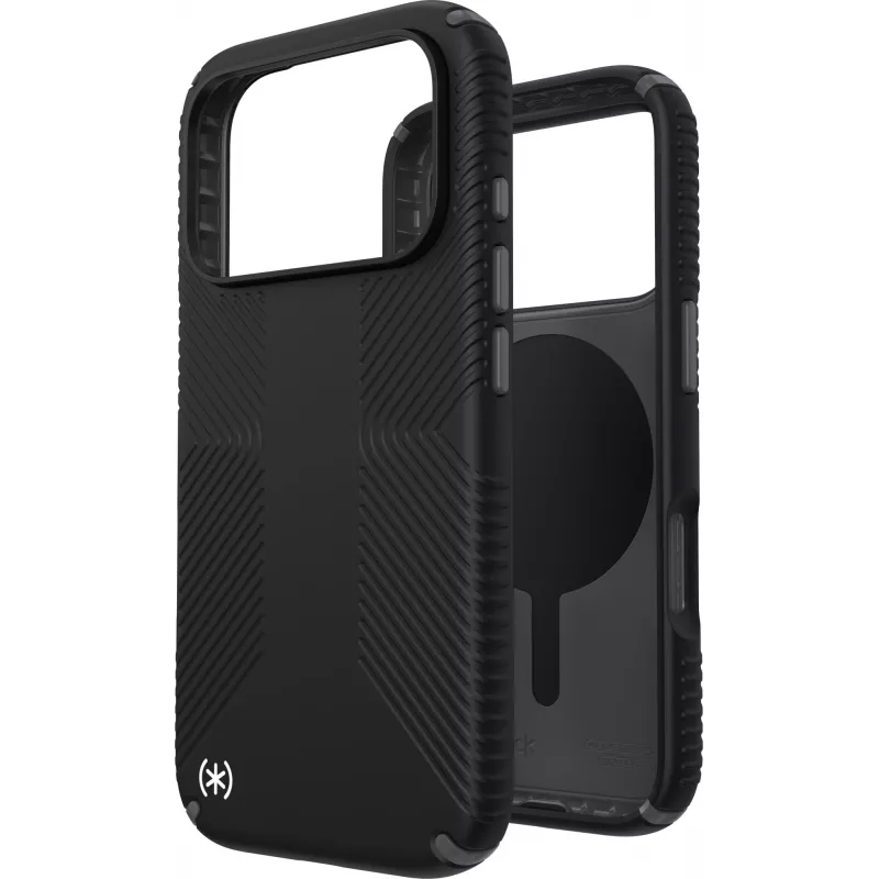 Speck Presidio2 Grip + MS Apple iPhone 17 Pro Black - su Microban
