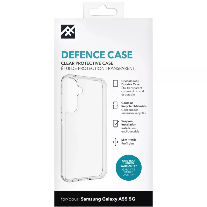 IFROGZ Defence dėklas Samsung Galaxy A55 5G permatomas 16,8 cm (6,6 inch)