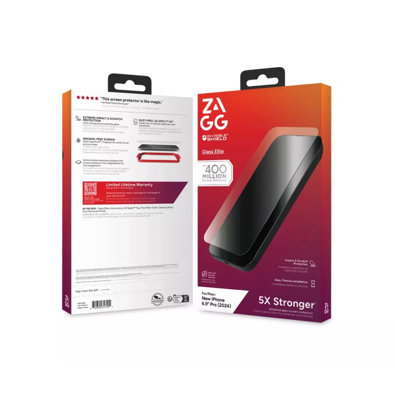 InvisibleShield Glass Elite apsauginis stiklas Apple iPhone 16 Pro Max