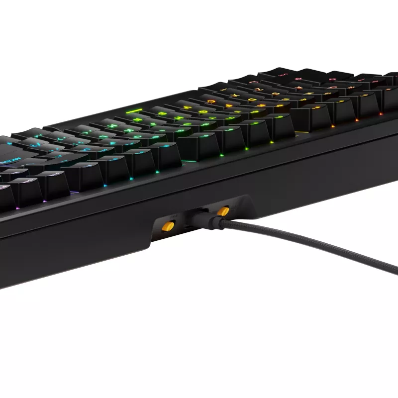 Glorious Gaming GMMK 3 HE 100% Prebuilt Wired Black - US – pilno dydžio mechaninė klaviatūra su RGB LED apšvietimu