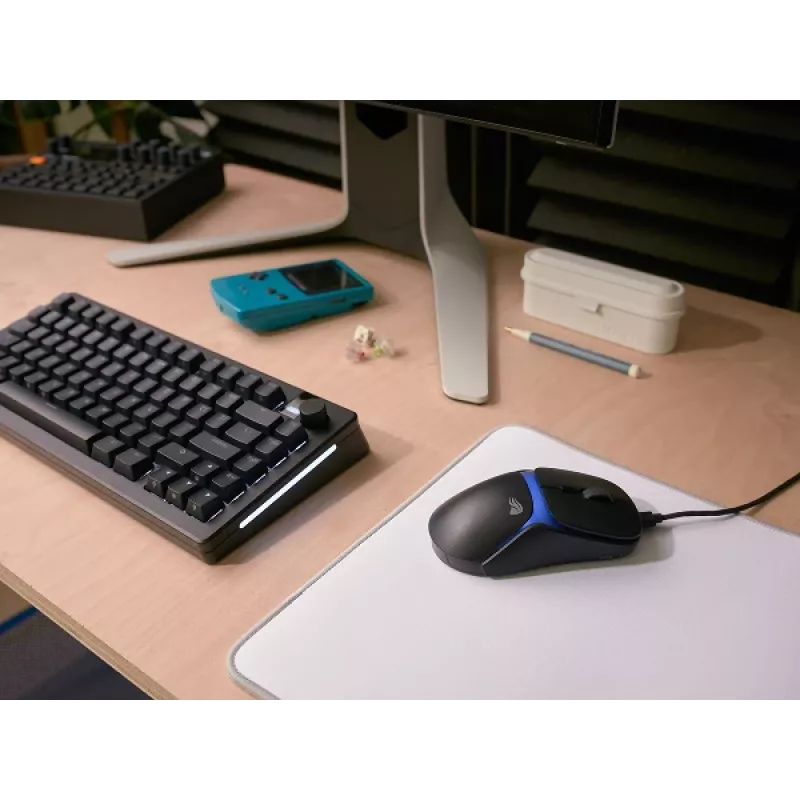 Glorious Gaming Model O3 Wired – žaidimų pelė, 54 g, optiniai jungikliai 130M, jutiklis BAMF 3.0 30K DPI, 750 IPS, juoda