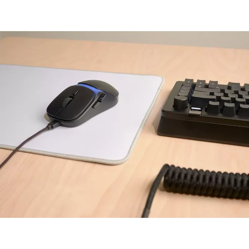 Glorious Gaming Model O3 Wired – žaidimų pelė, 54 g, optiniai jungikliai 130M, jutiklis BAMF 3.0 30K DPI, 750 IPS, juoda