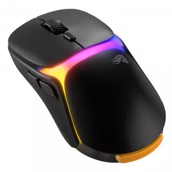 Glorious Gaming Model O3 Wireless pelė žaidimams - InfinitePlay keičiamų baterijų sistema, 8k atnaujinimo dažnis, 130 mln. paspaudimų optiniai jungikliai, itin lengva 66g, 30K DPI optinis jutiklis, RGB - Juoda