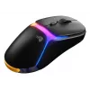 Glorious Gaming Model O3 Wireless pelė žaidimams - InfinitePlay keičiamų baterijų sistema, 8k atnaujinimo dažnis, 130 mln. paspaudimų optiniai jungikliai, itin lengva 66g, 30K DPI optinis jutiklis, RGB - Juoda