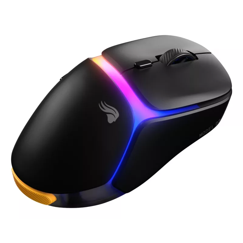 Glorious Gaming Model D3 Wireless žaidimų pelė - InfinitePlay keičiamų baterijų sistema, 8k atnaujinimo dažnis, 130 mln. paspaudimų optiniai jungikliai, itin lengva 69 g, 30K DPI optinis jutiklis, RGB - Juoda