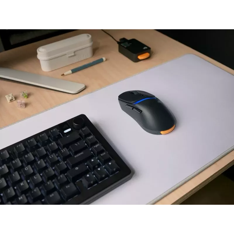 Glorious Gaming Model D3 Wireless žaidimų pelė - InfinitePlay keičiamų baterijų sistema, 8k atnaujinimo dažnis, 130 mln. paspaudimų optiniai jungikliai, itin lengva 69 g, 30K DPI optinis jutiklis, RGB - Juoda