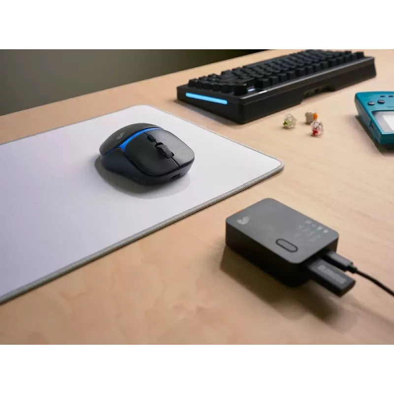 Glorious Gaming Model D3 Wireless žaidimų pelė - InfinitePlay keičiamų baterijų sistema, 8k atnaujinimo dažnis, 130 mln. paspaudimų optiniai jungikliai, itin lengva 69 g, 30K DPI optinis jutiklis, RGB - Juoda