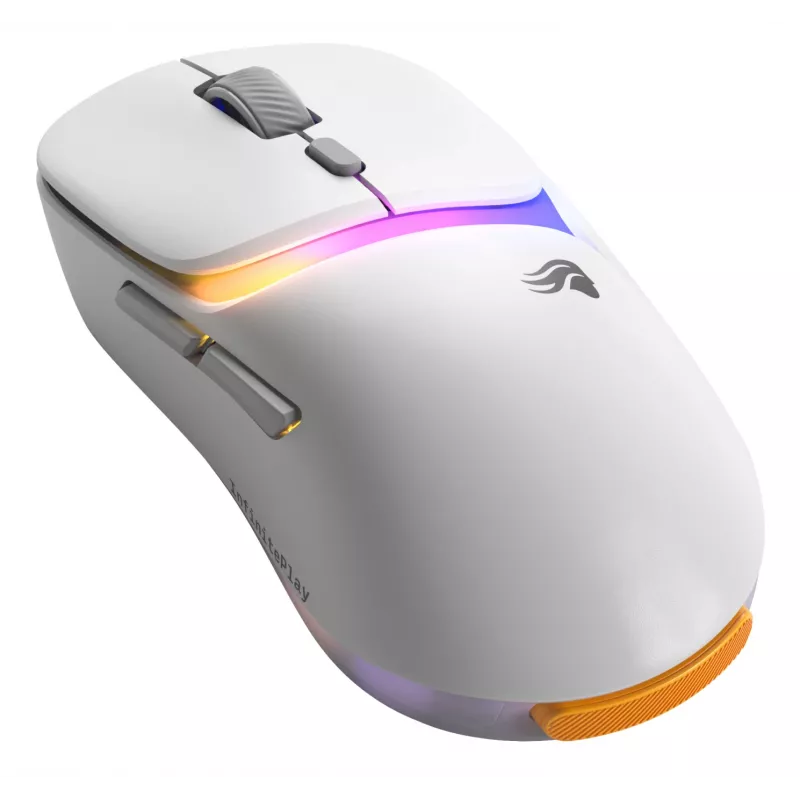 Glorious Gaming Model D3 Wireless žaidimų pelė - InfinitePlay keičiamų baterijų sistema, 8k atnaujinimo dažnis, 130 mln. paspaudimų optiniai jungikliai, itin lengva 69 g, 30K DPI optinis jutiklis, RGB - balta