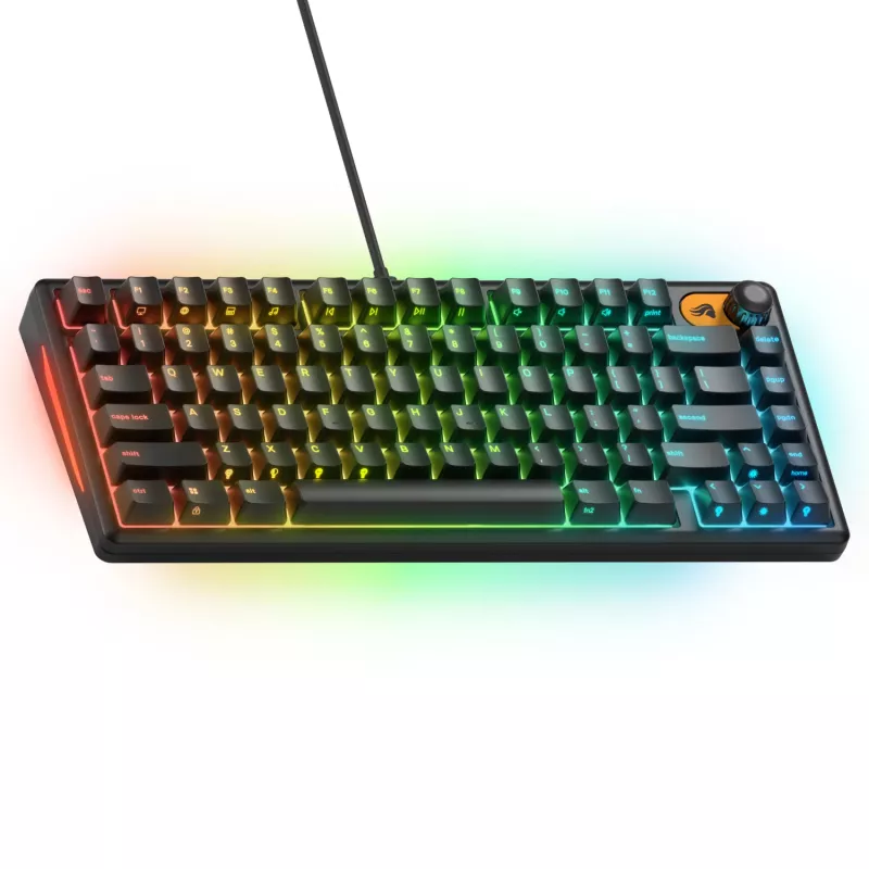 Glorious Gaming GMBK 75% klaviatūra USB QWERTY JAV anglų juoda
