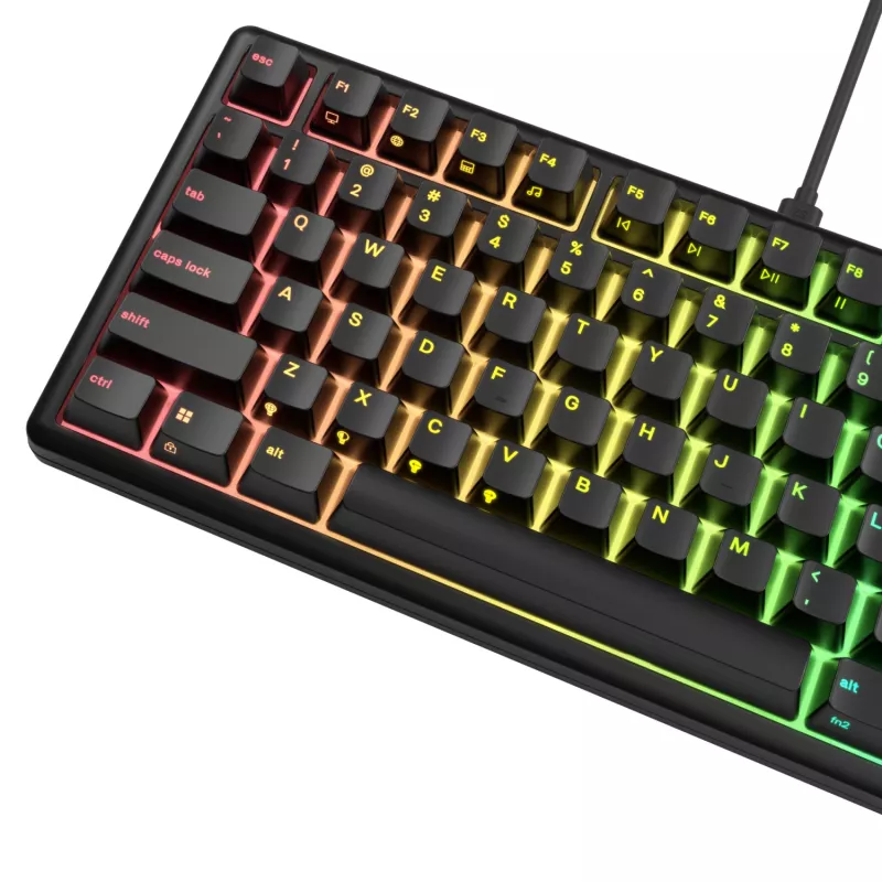 Glorious Gaming GMBK 75% klaviatūra USB QWERTY JAV anglų juoda