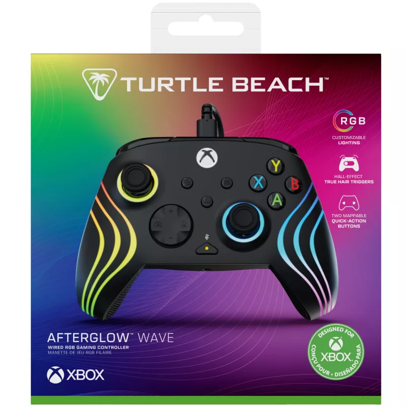 Žaidimų pultas Turtle Beach Afterglow Wave Black USB PC Xbox Series