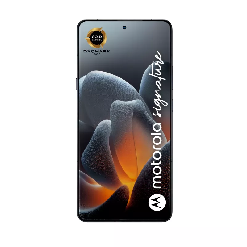 Išmanusis telefonas Motorola Signature 8 Gen 5, 6,78 colio OLED 2780×1264, 16 GB RAM, 512 GB, 50+50 MP, Dual SIM, Android 16, 5200 mAh, tamsiai mėlyna