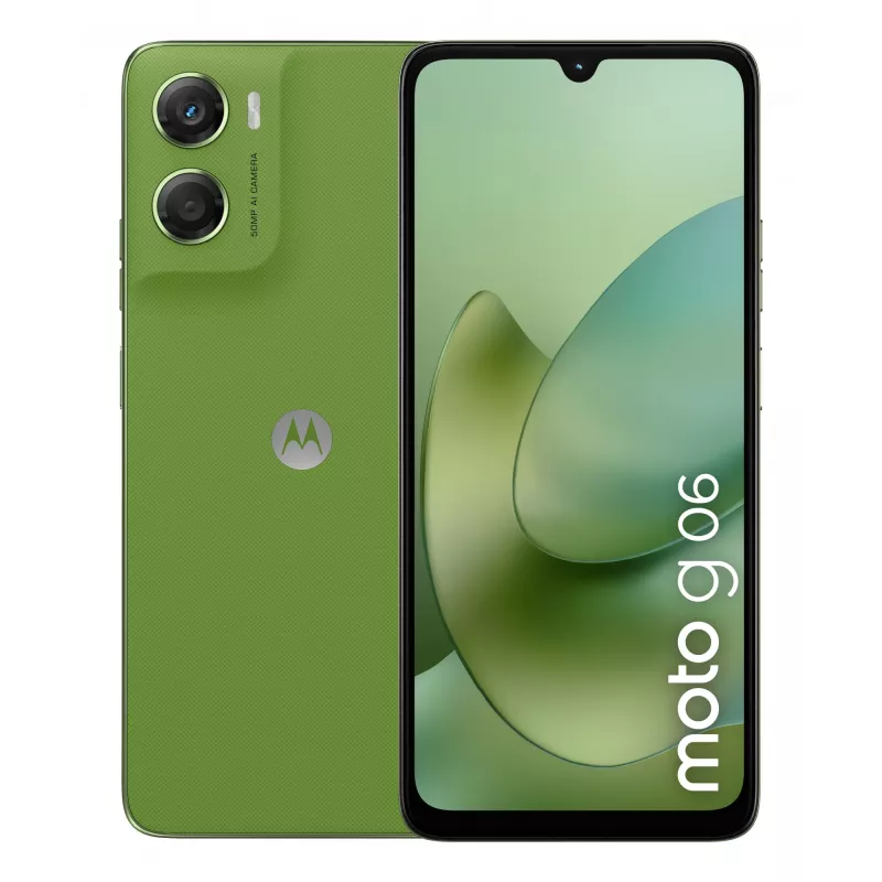 Mobilusis telefonas Motorola moto g06 17,5 cm (6,88 colio) Dual SIM Android 15 4G USB Type-C 4 GB 64 GB 5200 mAh Žalia