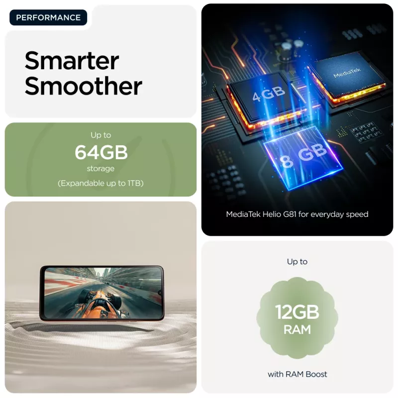 Mobilusis telefonas Motorola moto g06 17,5 cm (6,88 colio) Dual SIM Android 15 4G USB Type-C 4 GB 64 GB 5200 mAh Žalia