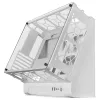 Mars Gaming MCB White PC Gaming ATX XL korpusas – Custom Premium Edition, dviejų kamerų modulinė struktūra