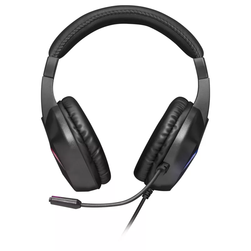 Mars Gaming MH122 Black, FRGB ausinės su mikrofonu, HiFi garsas, triukšmo slopinimas, itin lengvos, PS4 PS5 Xbox Switch Tablet Windows Mac