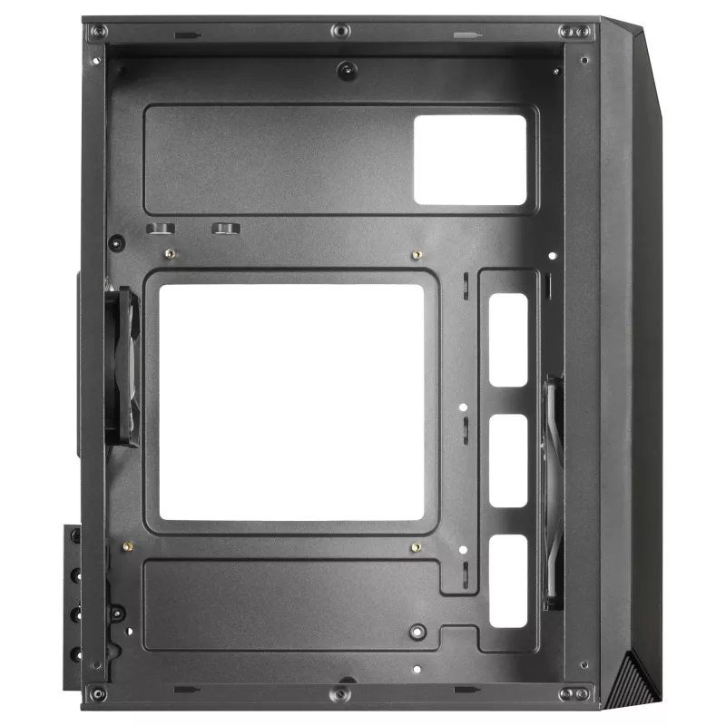 Mars Gaming MC-S1 Black kompiuterio korpusas Micro-ATX ARGB apšvietimas 12 režimų FRGB ventiliatorius šoninis langas