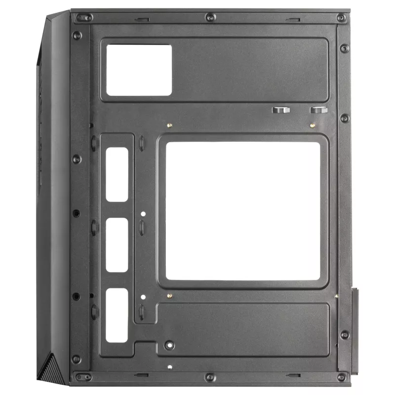 Mars Gaming MC-S1 Black kompiuterio korpusas Micro-ATX ARGB apšvietimas 12 režimų FRGB ventiliatorius šoninis langas