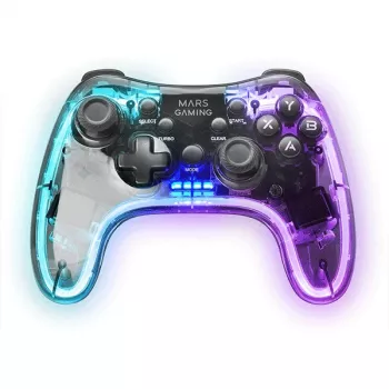 Mars Gaming MGP-24 Belaidis žaidimų pultas 2.4GPRO Neon RGB Dviguba haptinė vibracija Analoginiai svirtys Valdiklis PC PS3 PS4 XBOX360 Raspberry Pi Mac Android