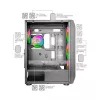 Mars Gaming MC-KX Black Premium E-ATX Gaming korpusas su FREEZER CPU sistema, 5 itin tylūs ARGB ventiliatoriai, ARGB valdiklis ir RF nuotolinis valdymas, aklinis priekis