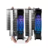 Mars Gaming MCPU-XT Black - CPU aušintuvas, dvigubas bokštas, 6 HCT šilumos vamzdeliai, TDP 300W, 2 ARGB PWM 12cm ventiliatoriai