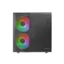 Mini Tower PC Mars Gaming MC-400 White 2x 120mm priekiniai ventiliatoriai