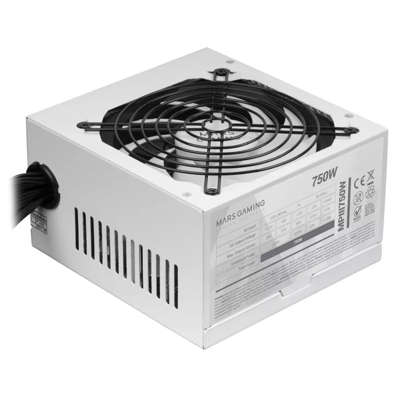 Mars Gaming MPIII750W maitinimo blokas 750 W 20+4 pin ATX ATX Baltas