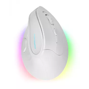 Mars Gaming MMSKW vertikali pelė, dešinei rankai, RF belaidė + Bluetooth, optinė, 8400 DPI
