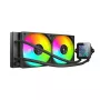 Mars Gaming MLVISION240 procesoriaus aušinimo sistema, skystinis aušintuvas AIO, 12 cm, juoda