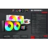 Mars Gaming ML-VISION240W skysčių aušinimo CPU aušintuvas, 240 mm, RGB, baltas